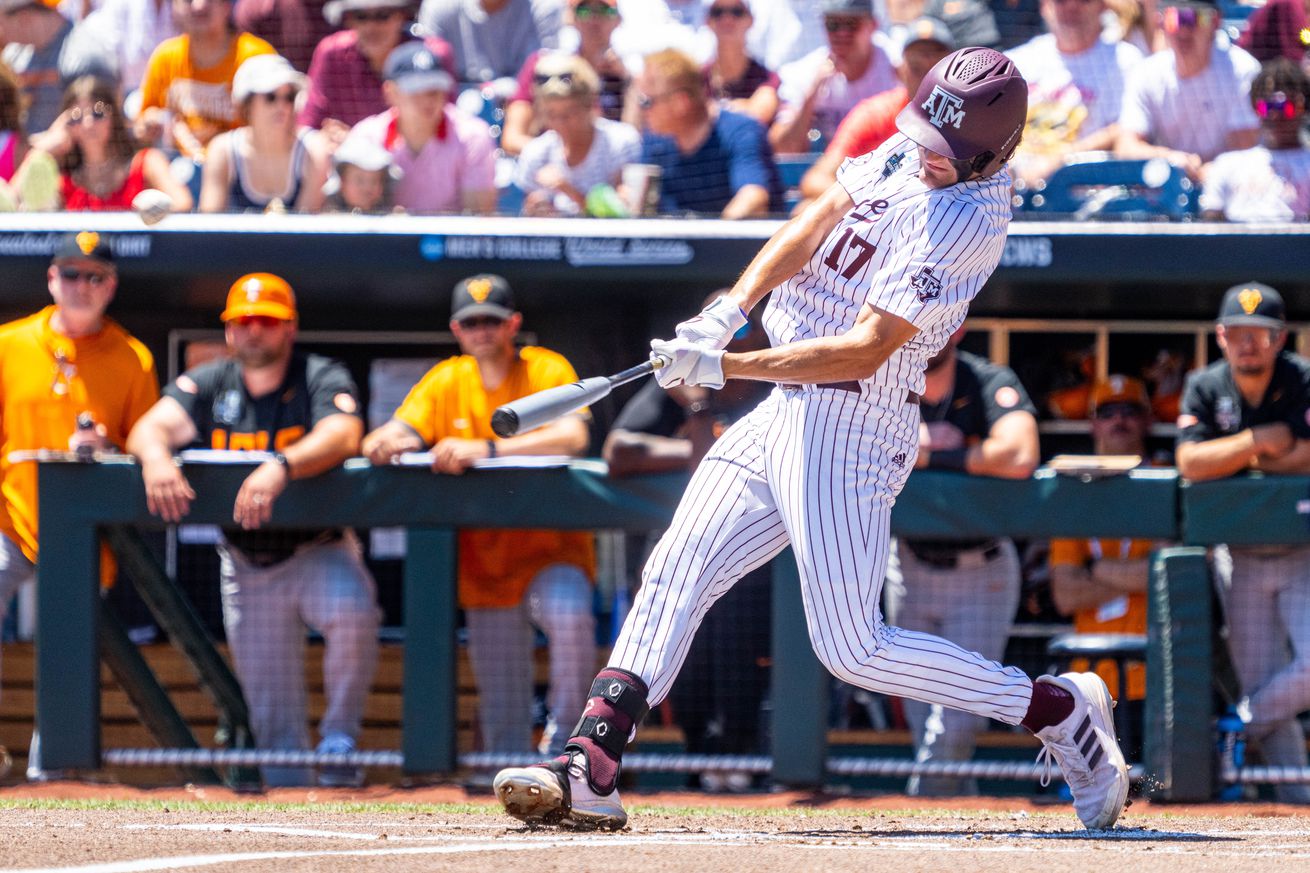 NCAA Baseball: College World Series-Tennessee v Texas A&M